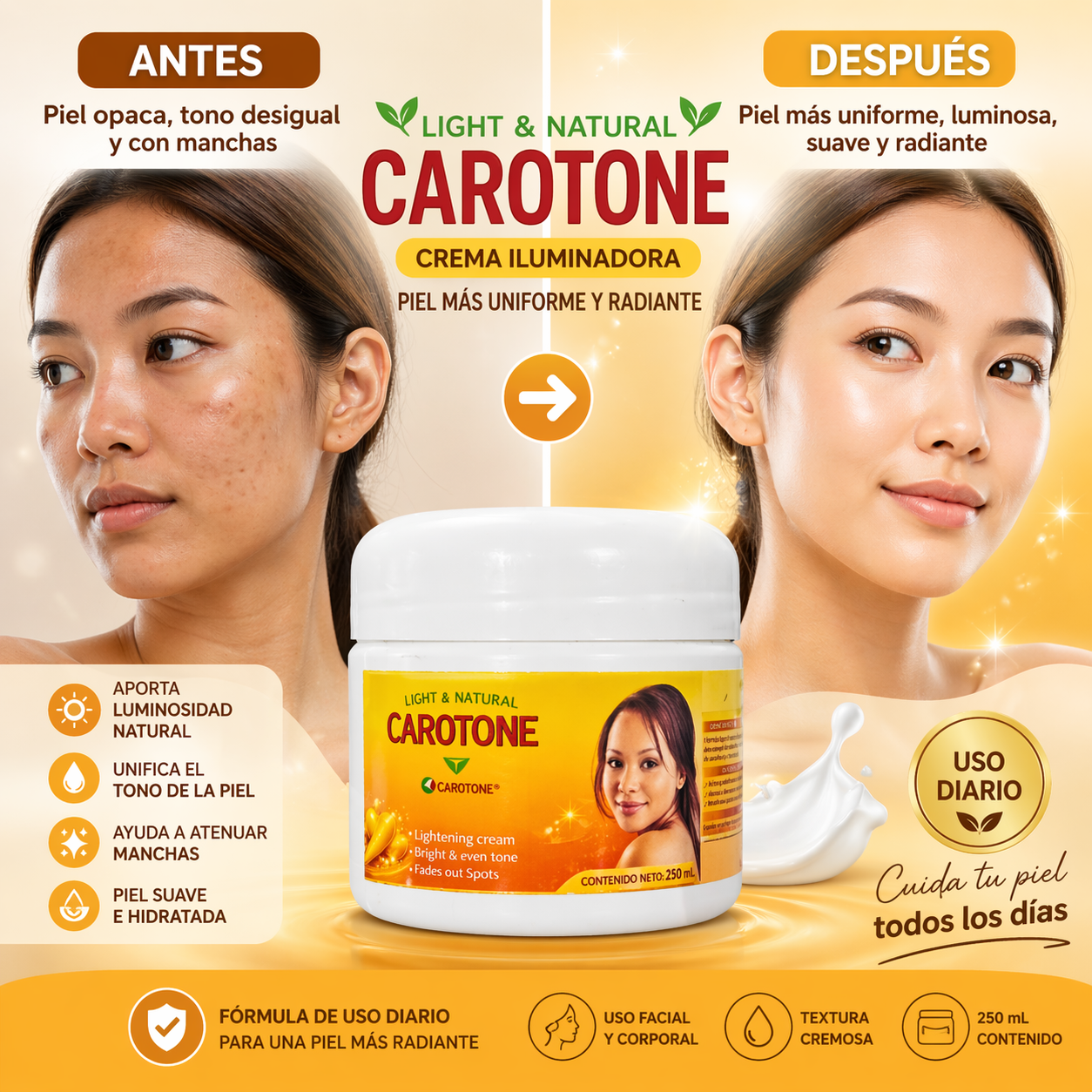 CAROTONE LIGHT and NATURAL